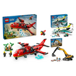 LEGO City Bundle: Emergency Air Ambulance, Construction Excavator & Fire Rescue Plane