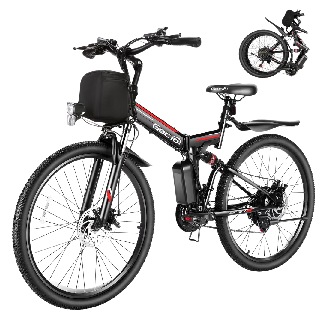 Gocio 500W 26" Adult Electric Bicycles Foldable Ebike (3 Colors)