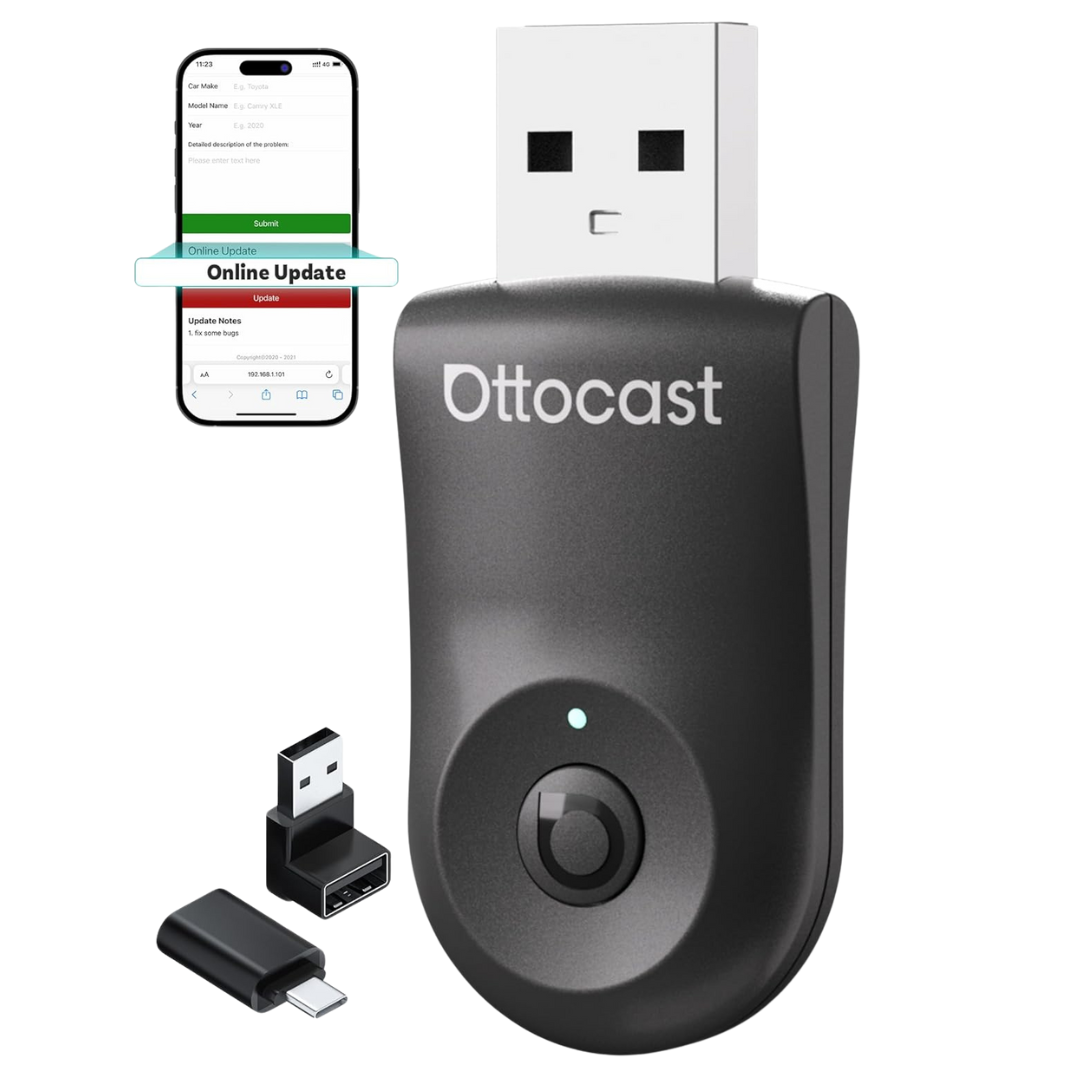 Ottocast 2-in-1 Wireless Adapter For CarPlay & Android Auto