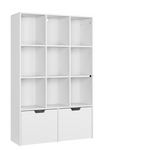 55 Inches Tall Bookcase With 2 Drawers