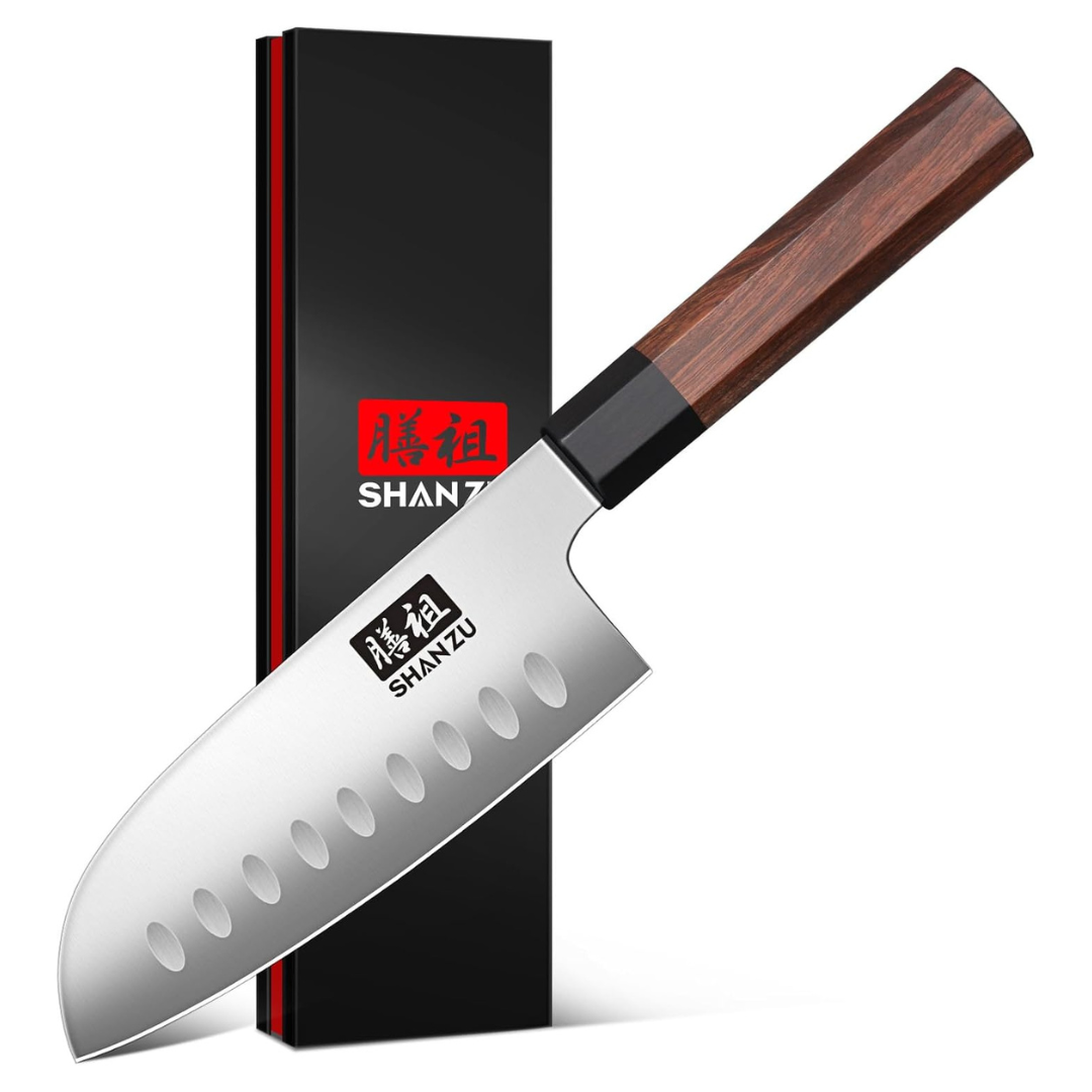 5" Japanese High Carbon Steel Mini Chef Santoku Knife