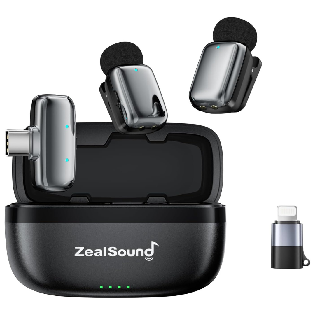 ZealSound Mini Wireless Lavalier Microphone