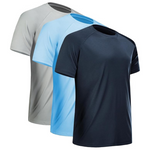 3 Pack Men's Quick Dry Workout Shirts