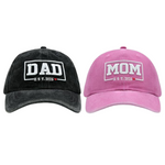 2 PCS Mom and Dad EST 2025 Hats