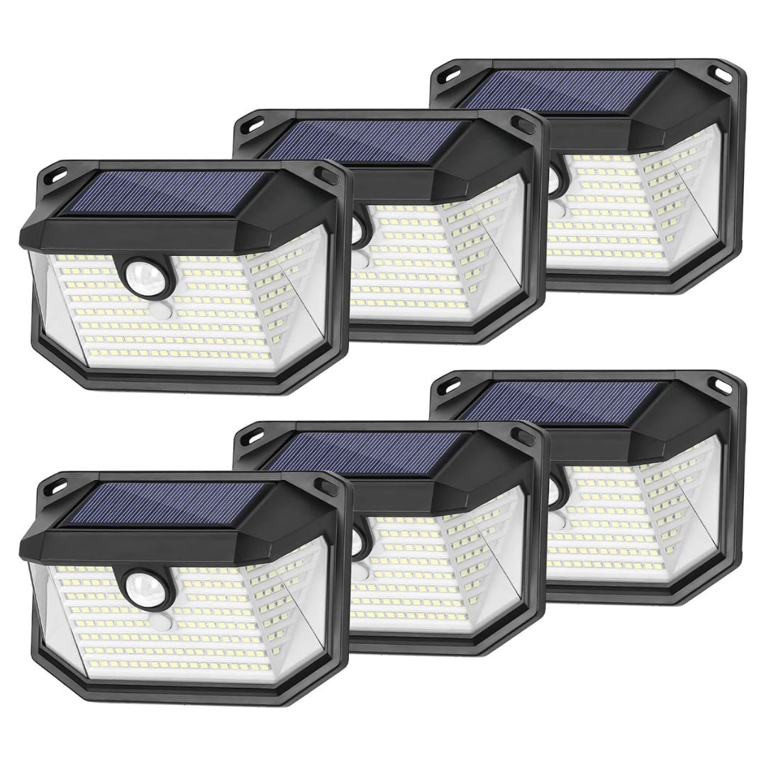 6-Pack Brightever 178 LEDs Motion Sensor Security Wall Lights