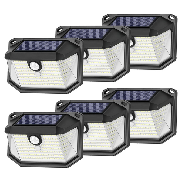 6-Pack Brightever 178 LEDs Motion Sensor Security Wall Lights