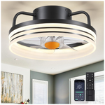 Flush Mount Low Profile Ceiling Fans With Lights And Remote