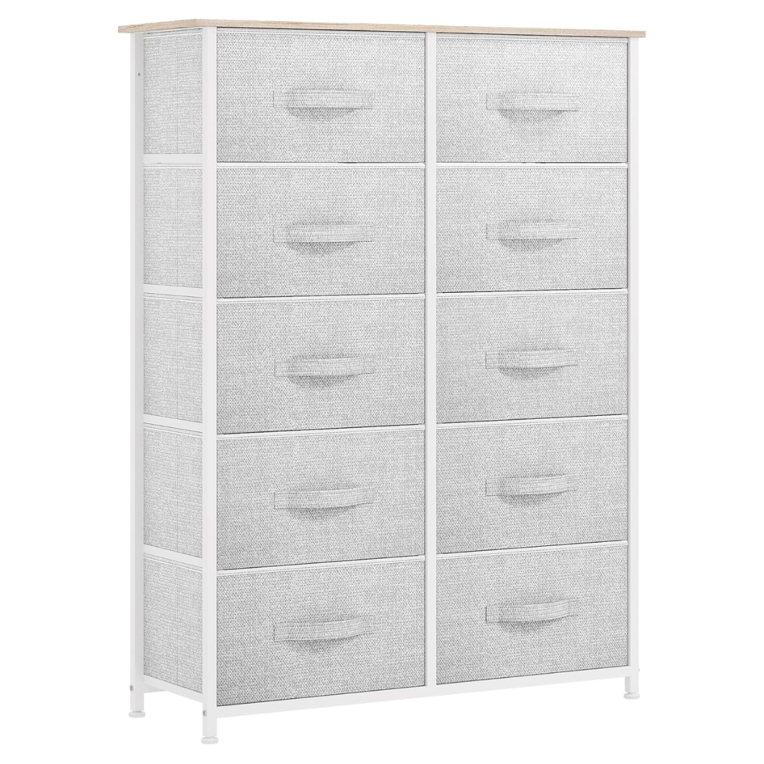 Yitahome 10-Drawer Fabric Dresser Storage Tower