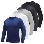 5 Pack Quick Dry Moisture Wicking Sun Protection Shirts