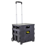 dbest products Quik Cart Sport Collapsible Rolling Crate Basket