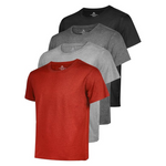 4 Pack Men's Moisture Wicking Workout Shirts