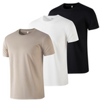 3-Pack Men's Short Sleeve Athletic Workout T-Shirts