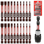 21-Piece 2.5" Hex Head Allen Wrench Drill Bit Set