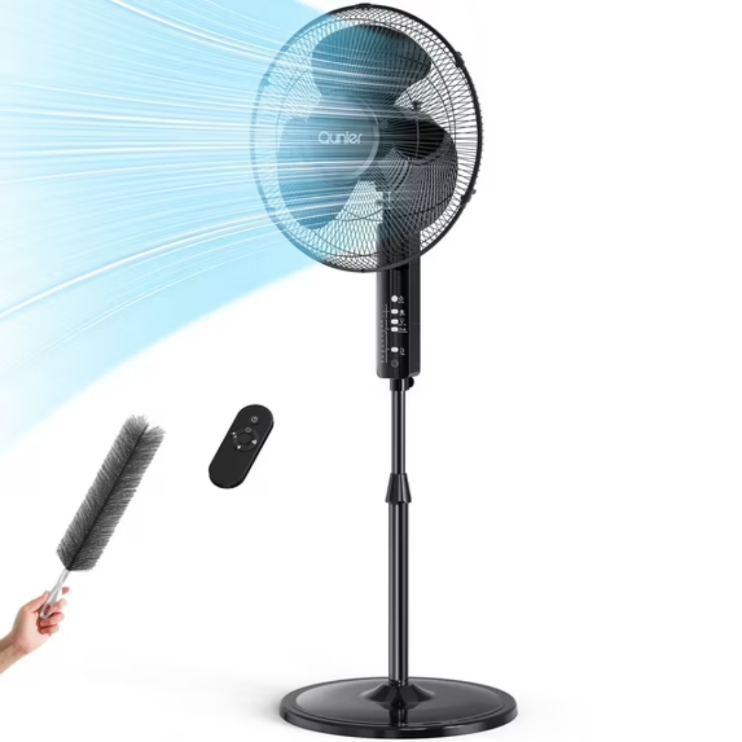 Qunler 16'' Pedestal Oscillating Fan with Remote Control