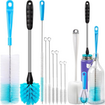 8-Pack Holikme Long Handle Bottle Brush Cleaning Set