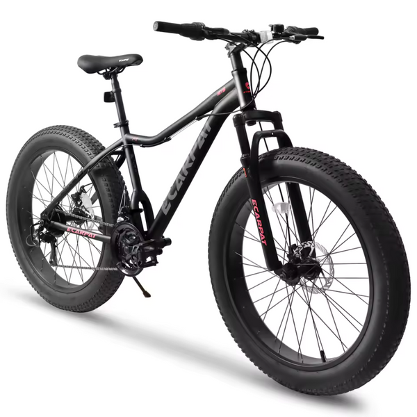 Ecarpat 26" Steel Frame Snow Mountain Bike with Disc Brake
