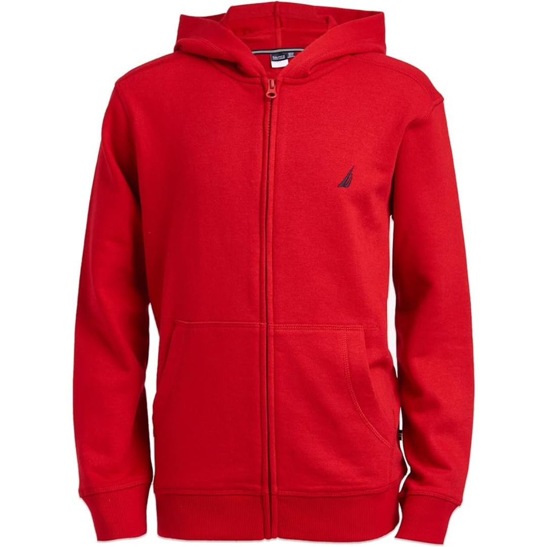 Nautica Boys Fleece Zip Up Hoodie Sweatshirt