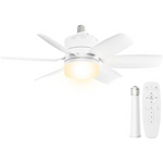 Dimmable 6 Speeds 1200 Lumens Ceiling Fan with Lights and Remote Control