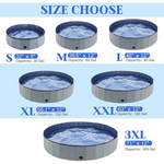 Eooqi 63'' Plastic Foldable Dog Bath Swimming Pool