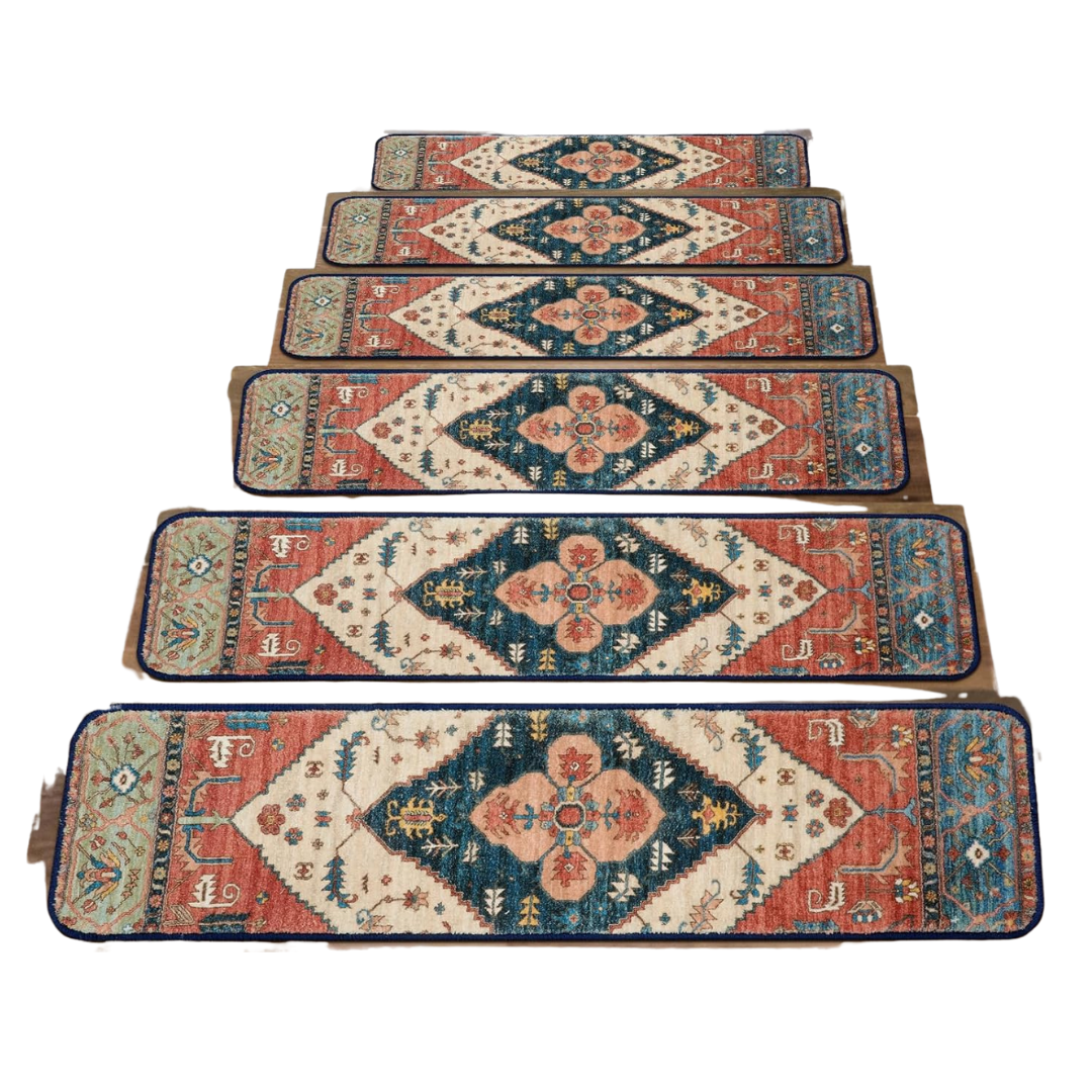 15-Pack 30" x 8" Extra Non-Slip Carpet Stair Treads