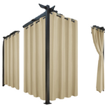 4-Pack 54" x 84" Privacy Protection & Light Filtering Outdoor Curtains