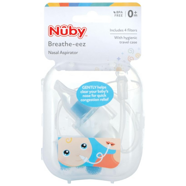 Nuby 5" Breathe-EEZ Infant Nasal Aspirator with Travel Case