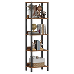 5-Tier Bookshelf with Anti-Fall Baffle