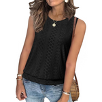 Women's Comfy High Neck Sleeveless Tank Tops (various)