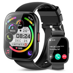 Unisex IP68 Bluetooth 1.85" HD Touch Screen Smart Watch