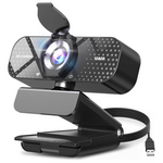 1080P HD Webcam With Microphone & Wide-Angle Lens