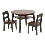 3-Piece ECR4Kids Hideaway Table And Chair Set