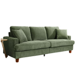 Neche 87" Corduroy Comfy Upholstered Sofa With Extra Deep Seats