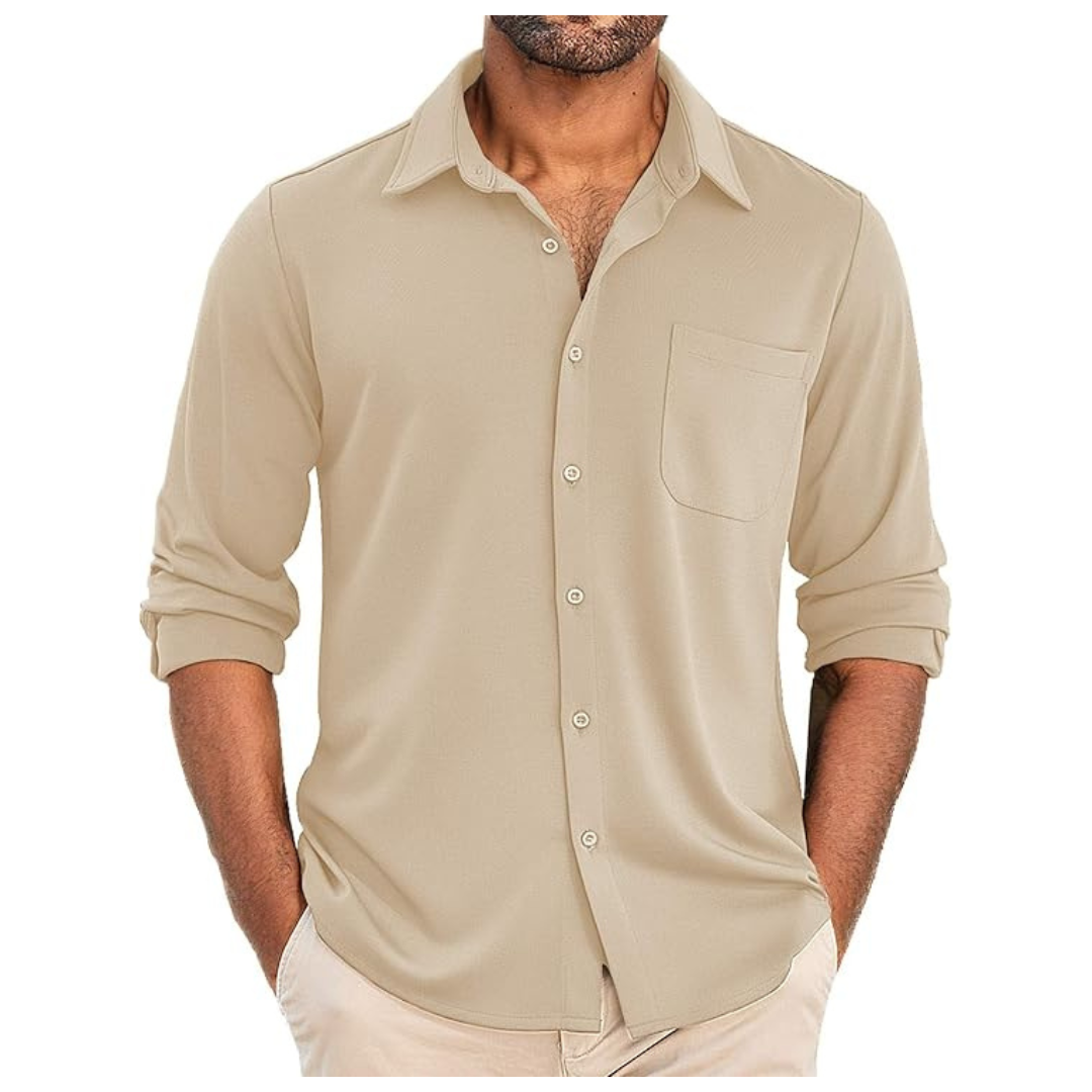 COOFANDY Men's Long Sleeve Button Down Shirt