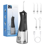 NJJAETKSP 350ML Cordless Rechargeable Water Dental Flosser With 4 Tips