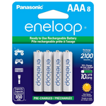 8-Pack Panasonic Eneloop AAA Rechargeable Ni-MH Batteries