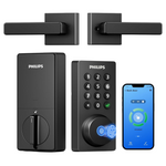 Philips WiFi Smart Deadbolt Lock W/ Handle & Keyless Entry
