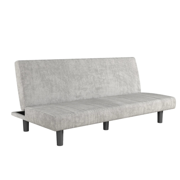 Kelra Mid-Century Corduroy Armless Futon Sofa Bed