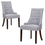 Set Of 2 Colamy Wingback Upholstered Dining Chairs