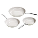 Nonstick 8", 9.5", 11" Titanium Ceramic Frying Pan Skillets Set