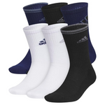 6-Pack adidas Men's Athletic Cushioned Crew Socks
