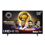 Hisense R6 Series 58" 4K Ultra HDR Smart LED Roku TV