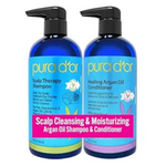 PURA D'OR Scalp Therapy Shampoo & Conditioner Set (16oz x 2)