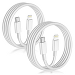 2-Pack 6-Ft MFi Certified USB-C To Lightning Cable