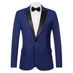 THWEI Men's One Button Tuxedo Blazer