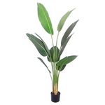 Softflame 5ft Bird Of Paradise Palm Artificial Tree In Pot