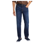 Men's Slim Leg Stretch Denim Straight Jeans