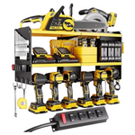 3 Layer Heavy Duty Metal Large Power Tool Organizer Wall Mount