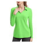 Fkeep Women's Tennis Golf Shirt Long Sleeved Sport Top