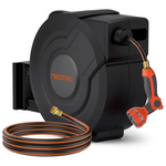 1/2in 100FT+6.5 FT Retractable Garden Hose Reel