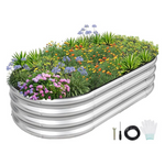 1MORE Galvanized Raised Garden Bed (4 x 2 x 1ft)